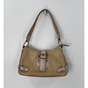 Franco Sarto Soho Mini Satchel Bucket Flap Shoulder Bag Animal Print